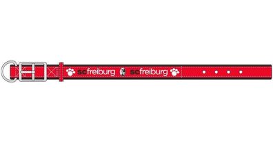 SC Freiburg SCF Hundehalsband, klein Fußball Rot