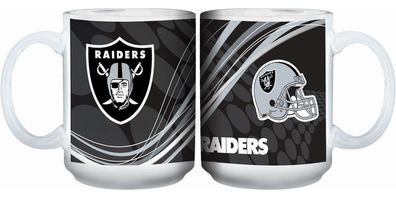 Las Vegas Raiders Dynamic 2 Mug American Football NFL Schwarz/ Weiß-445ml