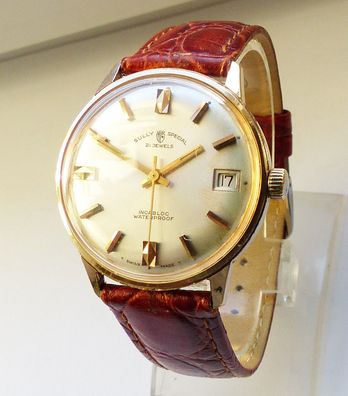 Schöne Sully Watch Co. Swiss 17Jewels Herren Luxus Vintage Armbanduhr