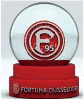 Fortuna Düsseldorf Schneekugel Logo Fussball Rot