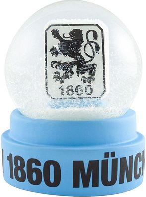 TSV 1860 München Schneekugel Fußball Weiß/ Blau
