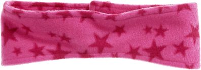 Playshoes Kinder Mütze Fleece-Stirnband Sterne Pink
