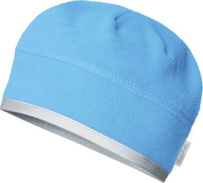 Playshoes Kinder Fleece-Mütze helmgeeignet Aquablau