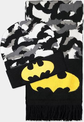 Batman - Giftset (Beanie & Scarf) Black