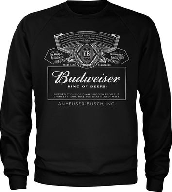 Budweiser White Logo Sweatshirt Black