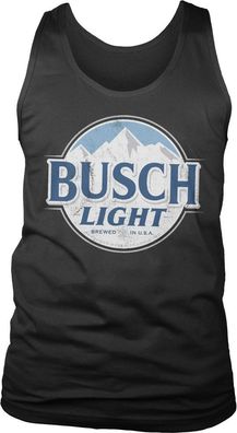 Busch Light Washed Label Tank Top Black