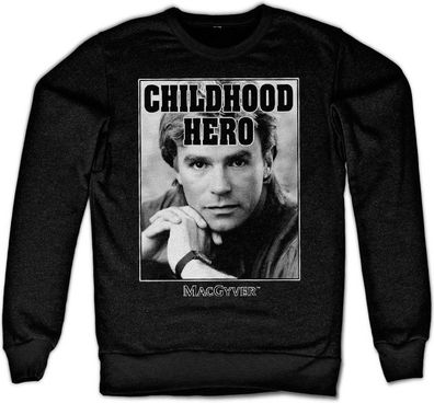 MacGyver Childhood Hero Sweatshirt Black