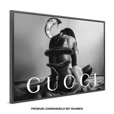 Luxus Marke Abstrakte Unbekleidete Frau , Wandbild , Leinwand-Bild mit Rahmen KUNST