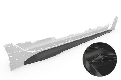 CSR Seitenschweller für Kia Stinger GT alle 2017- CSR-SS509-G Glossy schwarz gl