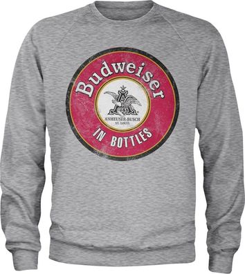 Budweiser In Bottles Sweatshirt Heather-Grey