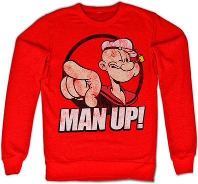 Popeye Man Up! Sweatshirt Red
