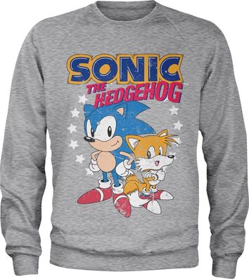 Sonic The Hedgehog Sonic & Tails Sweatshirt Heather-Grey