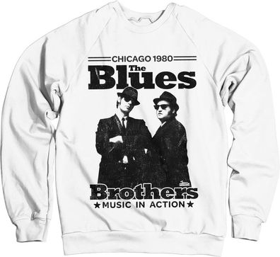 Blues Brothers Chicago 1980 Sweatshirt White