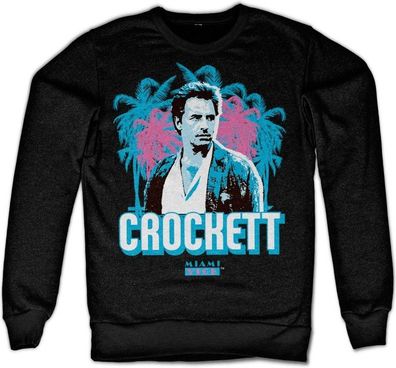 Miami Vice Crockett Palms Sweatshirt Black