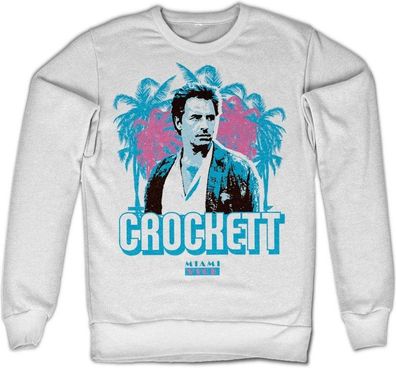 Miami Vice Crockett Palms Sweatshirt White