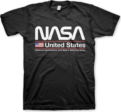 NASA United States T-Shirt Black