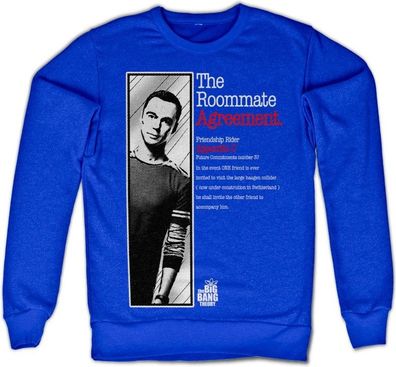 The Big Bang Theory The Roommate Agreement Sweatshirt Blue