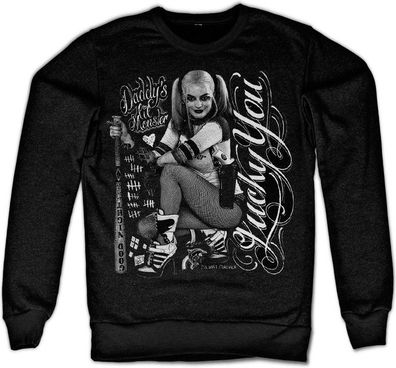 Suicide Squad Harley Quinn Lucky You Sweatshirt Black