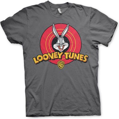 Looney Tunes Distressed Logo T-Shirt Dark-Grey