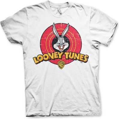 Looney Tunes Distressed Logo T-Shirt White