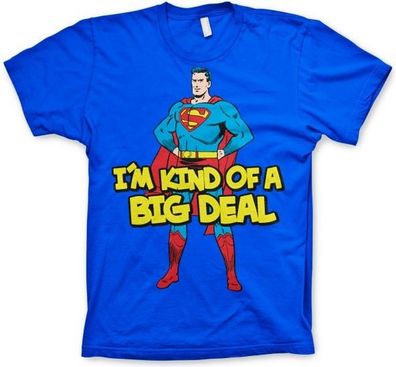 Superman I'm Kind Of A Big Deal T-Shirt Blue