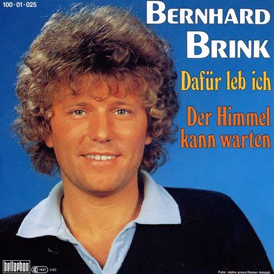 7" Cover Bernhard Brink - Dafür leb ich
