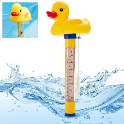 Thermometer Pool Wasserthermometer für Pool, Badewanne, Schwimmbad und Teich Ente