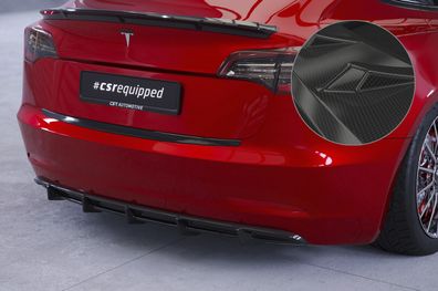 CSR Heckansatz für Tesla Model 3 alle 2017- CSR-HA267-C Carbon Look glänzend