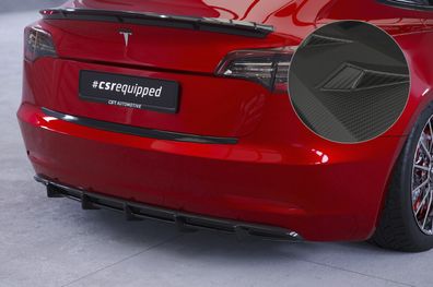 CSR Heckansatz für Tesla Model 3 alle 2017- CSR-HA267-M Carbon Look matt