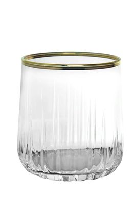 Pasabahce Nova 420154 4er-Set Glas mit Goldrand Wasserglas Trinkglas Saftglas ...