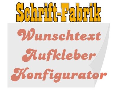 Wetterfeste selbstklebende Buchstaben von Schrift-Fabrik