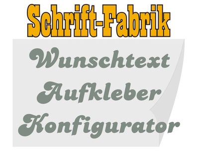 Autoaufkleber selbst gestalten bei Schrift-Fabrik
