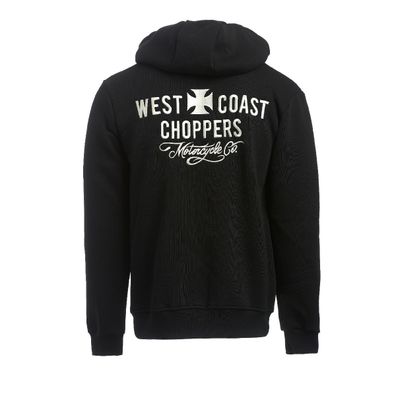 WCC West Coast Choppers Hoodie Motorcycle Co. Zip Hoody Black