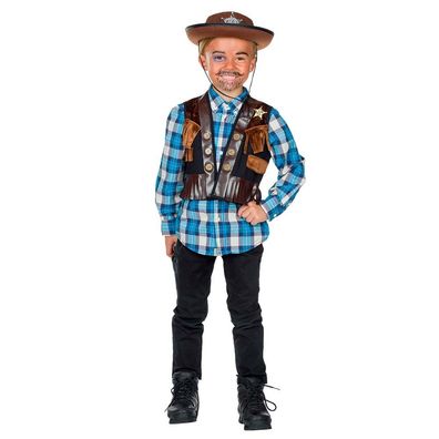 Cowboyweste Kinder Deputy - Größe: 116