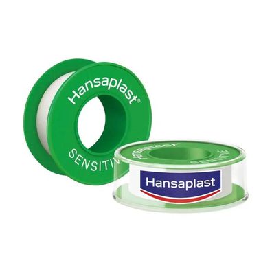 Hansaplast Fixierpflaster Sensitive - 5 m x 1,25 cm | Packung (5 m)