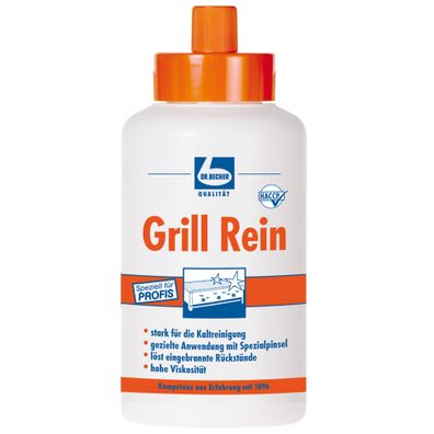 3x Dr. Becher Grill Rein Grillreiniger | Flasche (1000 ml) (Gr. 1 Liter)