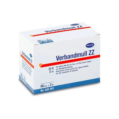 Hartmann Verbandmull ZZ 10 cm x 10 m - 1 Packung - B00E5Z18X4 | Packung (10 Stück)