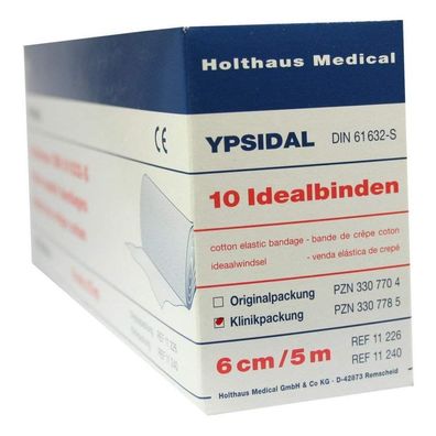 Ypsidal Idealbinde DIN 61 632, 6 cm x 5 m , Klinikpackung à 10 | Packung (10 Stüc