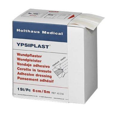 Ypsiplast® Wundpflaster , 6 cm x 5 m, Spenderbox elastisch | Packung (1 Stück)