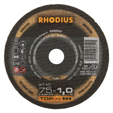 Rhodius
Extradünne Mini Trennscheibe XT10 MINI | Ø 75 x 1,0 x 10,00 Form 41