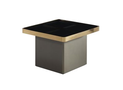 Beistelltisch Schwarz Wohnzimmer Holz Glas Neu Modern Design Möbel Luxus Tisch