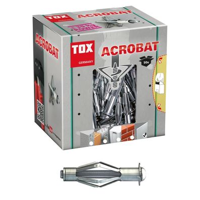 Tox-Dübel
TOX Metall-Hohlraumdübel Acrobat M5x52 mm
