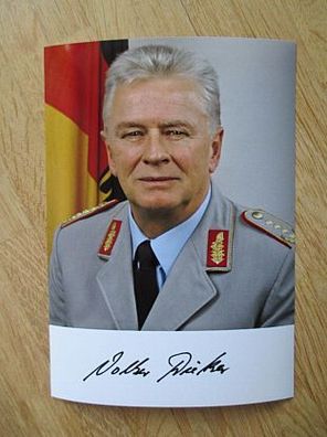 Generalinspekteur der Bundeswehr General Volker Wieker - Autogramm!!!