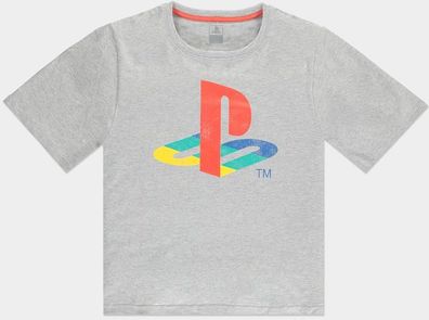 Sony - PlayStation - Logo Women's T-Shirt Grey