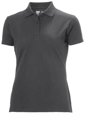 Helly Hansen Damen T-Shirt Manchester Polo Shirt Dark Grey