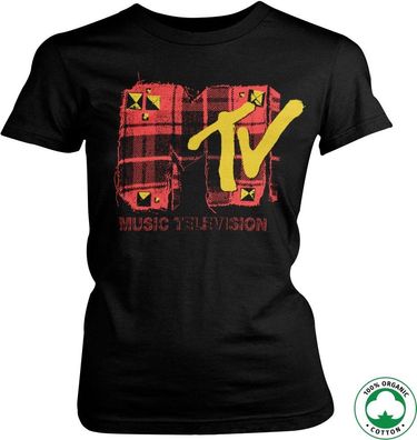 Plaid MTV Organic Girly T-Shirt Damen Black