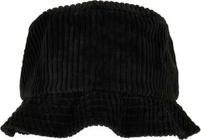 Flexfit Mütze Big Corduroy Bucket Hat Black