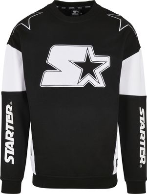 Starter Black Label Hoodie / Sweatshirt Racing Crewneck Black/ White