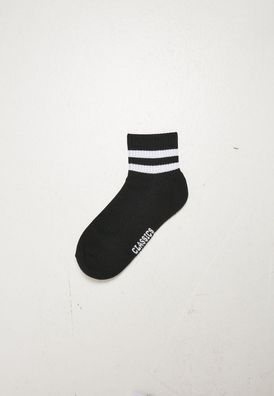 Urban Classics Socken Sporty Half Cuff Logo Socks 5-Pack Black