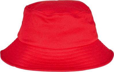 Flexfit Kinder Cotton Twill Bucket Hat Kids Red